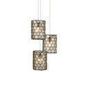 Currey & Company Regatta 3-Light Round Multi-Drop Pendant 
