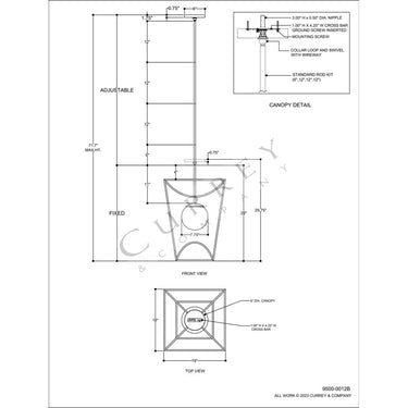 Currey & Company Rochefort Indoor/Outdoor Lantern 11