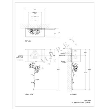 Currey & Company Rosabel 1-Light Wall Sconce 4