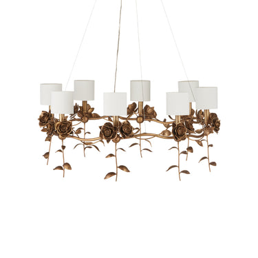 Currey & Company Rosabel 35" Brass 8-Light Chandelier 3