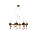 Currey & Company Rosabel 35" Brass 8-Light Chandelier 4