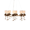 Currey & Company Rosabel 35" Brass 8-Light Chandelier 