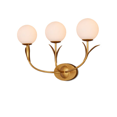 Currey & Company Rossville 3-Light Gold Wall Sconce 2