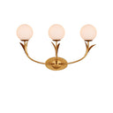 Currey & Company Rossville 3-Light Gold Wall Sconce 