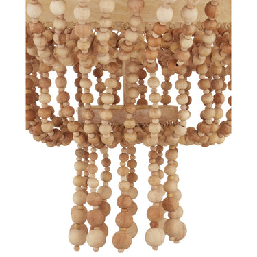 Currey & Company Sabia 28" Beaded 6-Light Chandelier 2