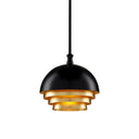 Currey & Company Salviati 9.75" Black Gold 1-Light Pendant 2