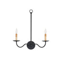 Currey & Company Saxon 2-Light Wall Sconce 3