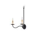 Currey & Company Saxon 2-Light Wall Sconce 4
