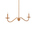 Currey & Company Saxon 43.25" 2-Light Linear Chandelier 11