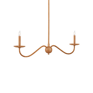 Currey & Company Saxon 43.25" 2-Light Linear Chandelier 11