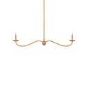 Currey & Company Saxon 43.25" 2-Light Linear Chandelier 12