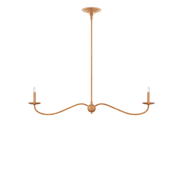 Currey & Company Saxon 43.25" 2-Light Linear Chandelier 13