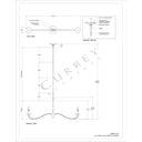 Currey & Company Saxon 43.25" 2-Light Linear Chandelier 15