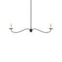 Currey & Company Saxon 43.25" 2-Light Linear Chandelier 3