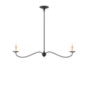 Currey & Company Saxon 43.25" 2-Light Linear Chandelier 4