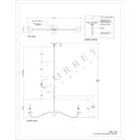 Currey & Company Saxon 43.25" 2-Light Linear Chandelier 7