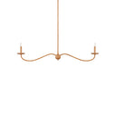 Currey & Company Saxon 43.25" 2-Light Linear Chandelier 8