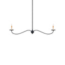 Currey & Company Saxon 43.25" 2-Light Linear Chandelier 
