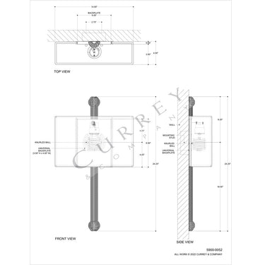 Currey & Company Senegal 1-Light Wall Sconce 4