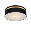 Currey & Company Serenity 18.5" Black LED Flush Mount 2