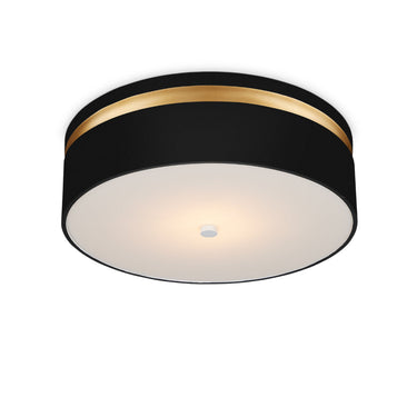 Currey & Company Serenity 18.5" Black LED Flush Mount 2
