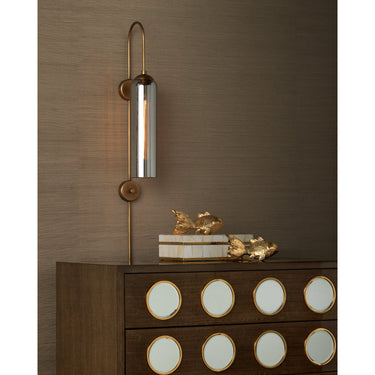 Currey & Company Severn 1-Light Brass Wall Sconce 4