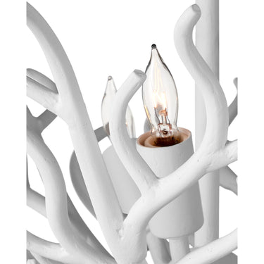 Currey & Company Snowfall 21.5" 3-Light Semi-Flush Mount 1