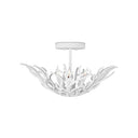 Currey & Company Snowfall 21.5" 3-Light Semi-Flush Mount 3