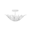 Currey & Company Snowfall 21.5" 3-Light Semi-Flush Mount 4