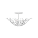 Currey & Company Snowfall 21.5" 3-Light Semi-Flush Mount 