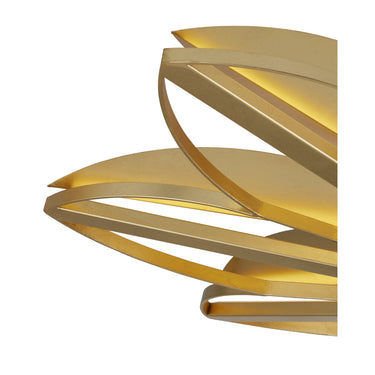 Currey & Company Stewart 31.5" Gold 8-Light Semi-Flush Mount 1