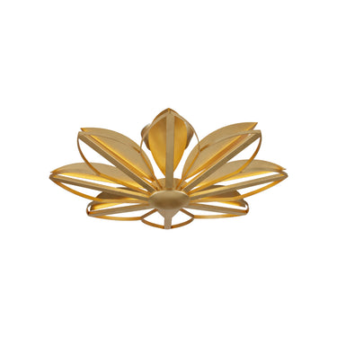 Currey & Company Stewart 31.5" Gold 8-Light Semi-Flush Mount 2