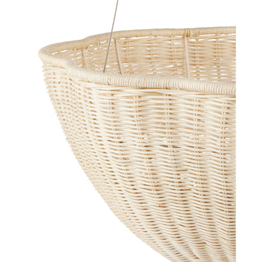 Currey & Company Telos 25.75" Rattan 3-Light Pendant 1
