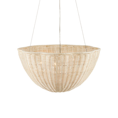 Currey & Company Telos 25.75" Rattan 3-Light Pendant 2