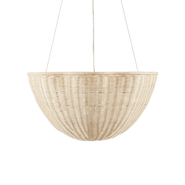 Currey & Company Telos 25.75" Rattan 3-Light Pendant 3