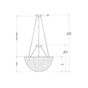 Currey & Company Telos 25.75" Rattan 3-Light Pendant 7