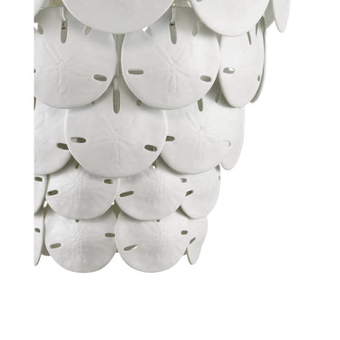 Currey & Company Tulum 20" White 5-Light Chandelier 1
