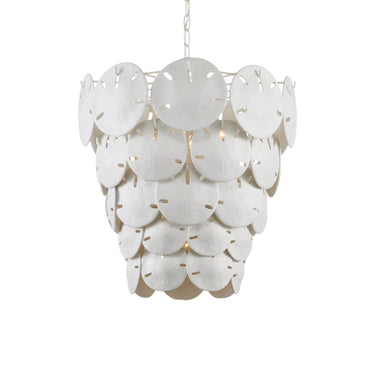 Currey & Company Tulum 20" White 5-Light Chandelier 2