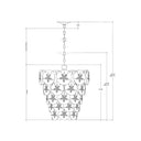 Currey & Company Tulum 20" White 5-Light Chandelier 5