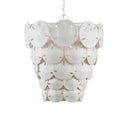 Currey & Company Tulum 20" White 5-Light Chandelier 