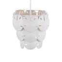 Currey & Company Tulum 39" White 5-Light Oval Chandelier 3