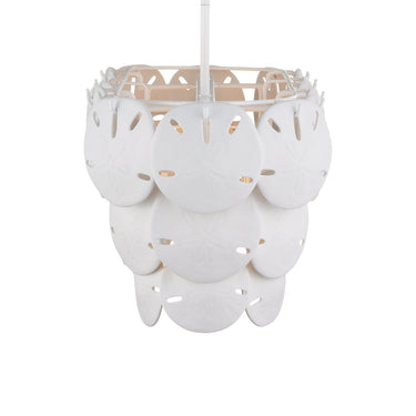 Currey & Company Tulum 39" White 5-Light Oval Chandelier 3