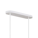 Currey & Company Tulum 39" White 5-Light Oval Chandelier 5