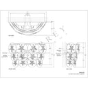 Currey & Company Tulum White 3-Light Wall Sconce 4