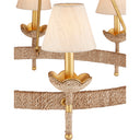 Currey & Company Vichy 35.5" Rope 8-Light Chandelier 1