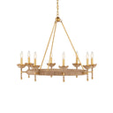 Currey & Company Vichy 35.5" Rope 8-Light Chandelier 3