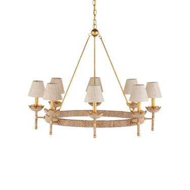 Currey & Company Vichy 35.5" Rope 8-Light Chandelier 4