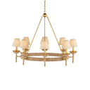 Currey & Company Vichy 35.5" Rope 8-Light Chandelier 