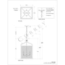 Currey & Company Wanstead 16'' Lantern 4-Light Chandelier 8