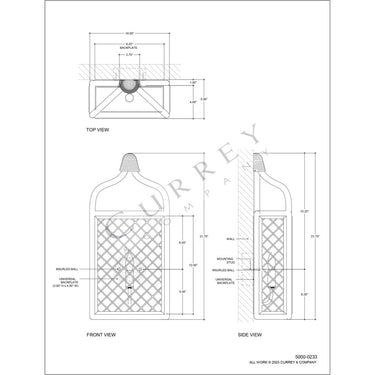 Currey & Company Wanstead Ivory 1-Light Wall Sconce 5
